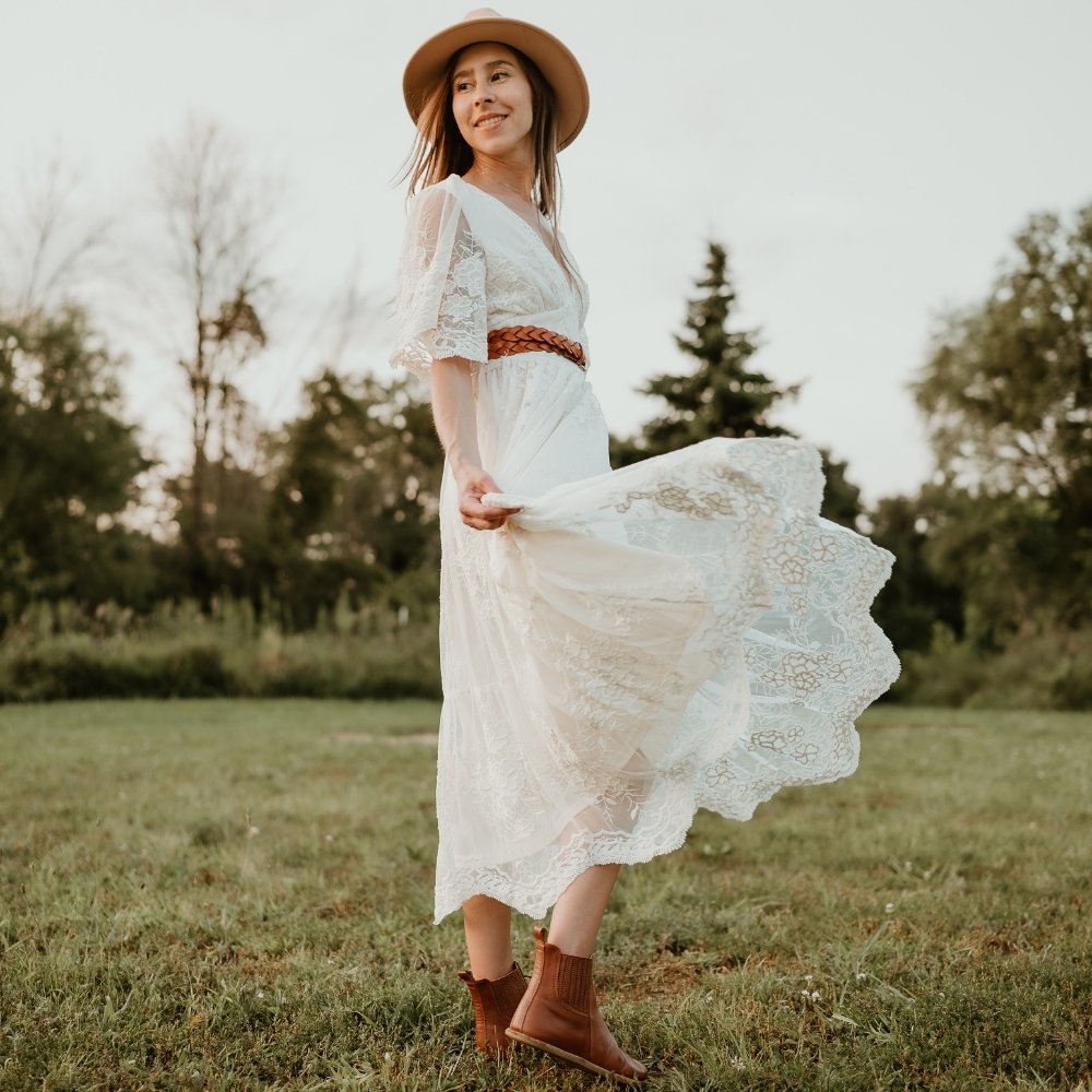 Hatter Paint And Leather Ankle Boots Hatter Gold Drops Women's