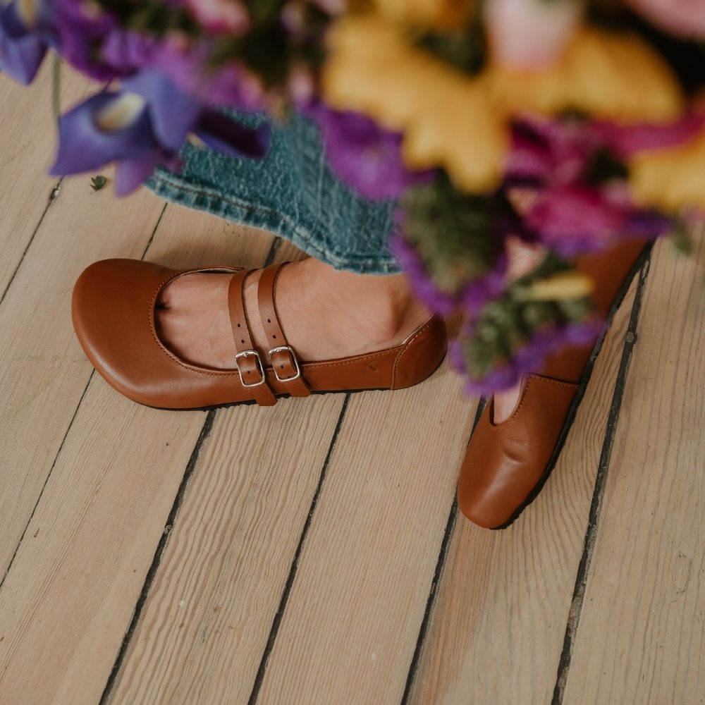 Jenon Leather Two Strap Villet Mary Jane – Anya's Shop