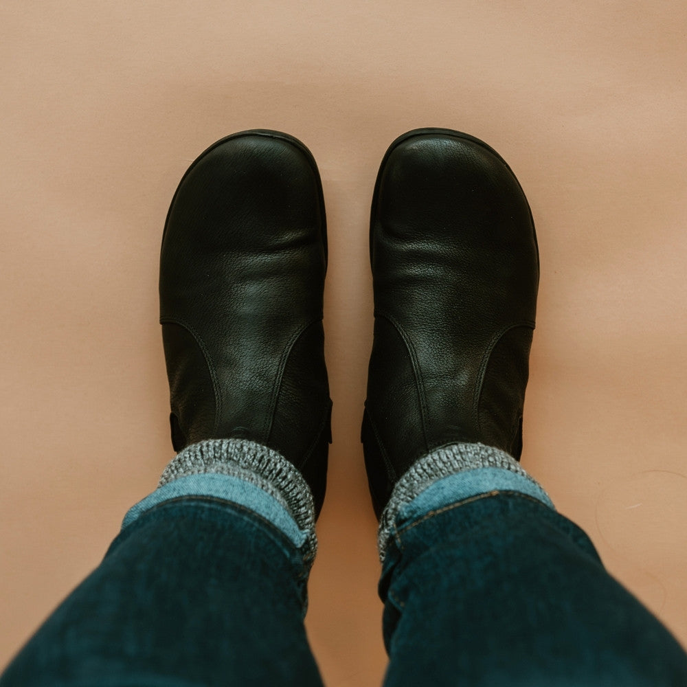 Mukishoes Wool Lined Leather Chelsea Boot – Anya's Shop