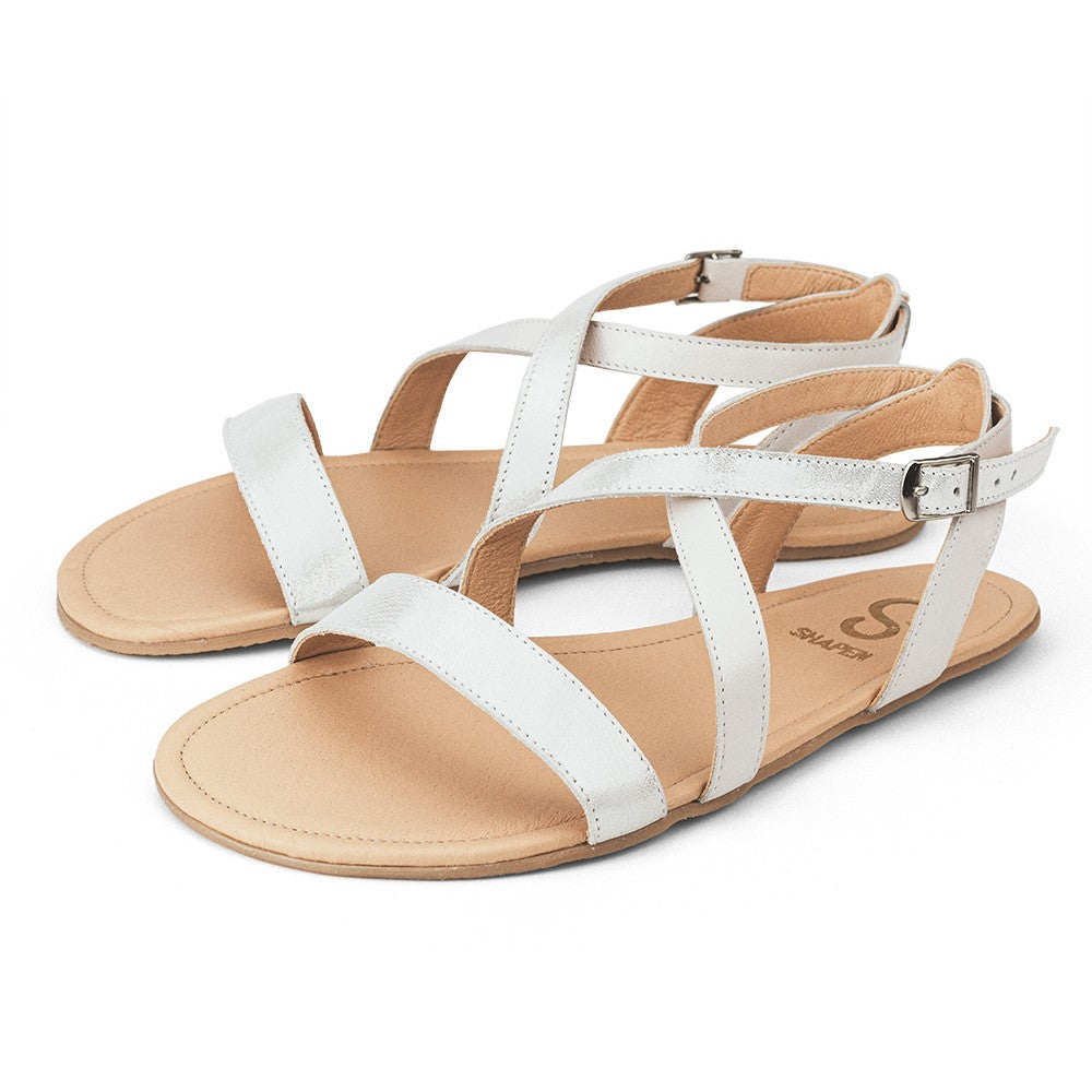 Shapen Calla Cross Strap Sandal White 42 Like New – Anya's Shop