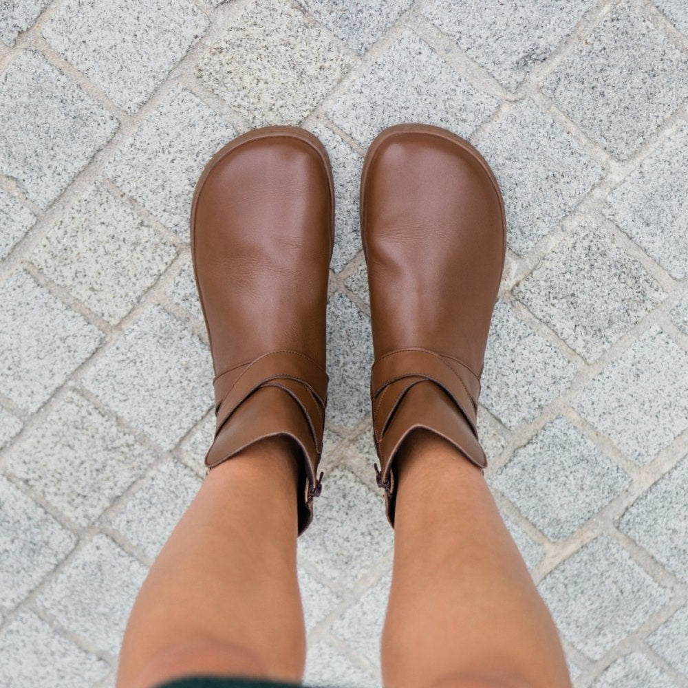 Shapen Divine Cross Strap Ankle Boot – Anya's Shop