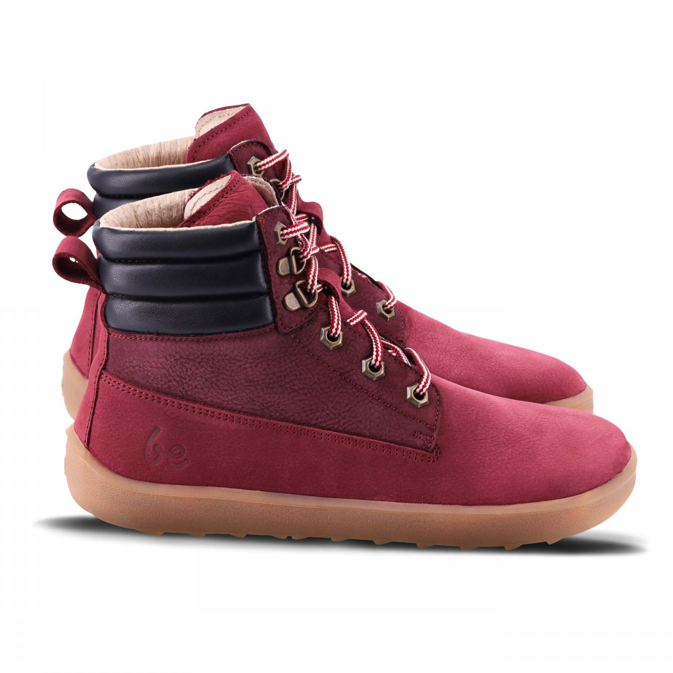 Be Lenka Nevada Neo Rugged Barefoot Boots - Burgundy 36 - Like New