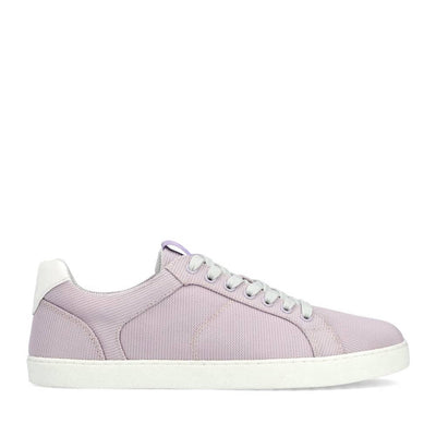 Photo 1 - A photo of Lavender Groundies Universe Mesh sneakers with classic sneaker details and white rubber soles. Right shoe is shown from the right side against a white background in this photo., Photo 2 - Right shoe is shown from the top down against a white background. #color_lavender
